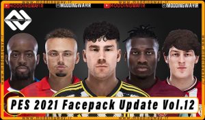 فیس پک Facepack Update Vol.12 برای PES 2021