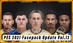 فیس پک Facepack Update Vol.13 برای PES 2021