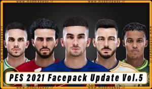 فیس پک Facepack Update Vol. 5 برای PES 2021