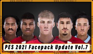 فیس پک Facepack Update Vol. 7 برای PES 2021