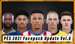فیس پک Facepack Update Vol. 8 برای PES 2021