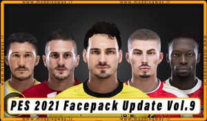 فیس پک Facepack Update Vol. 9 برای PES 2021