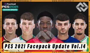 فیس پک Facepack Update Vol.14 برای PES 2021