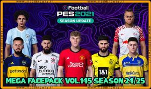 فیس پک new season 23/24 v145 برای PES 2021