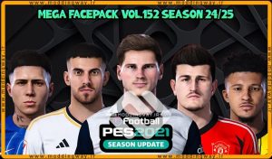 فیس پک new season 23/24 v152 برای PES 2021