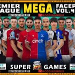فیس پک Mega Facepack EPL 2024 برای PES 2021