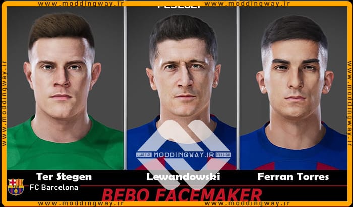 مینی فیس پک Barcelona 2024 برای PES 2021