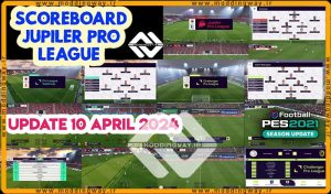 اسکوربورد Jupiler Pro League 2024 برای PES 2021