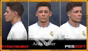 فیس Arda Guler برای PES 2017 - آپدیت 23 اردیبهشت 1403