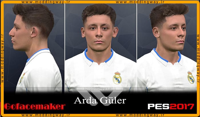 فیس Arda Guler برای PES 2017 - آپدیت 23 اردیبهشت 1403