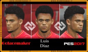 فیس Luis Díaz برای PES 2017 - آپدیت 13 اردیبهشت 1403