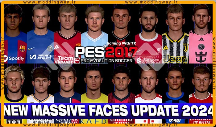 فیس پک Facepack Massive 2024 برای PES 2017 