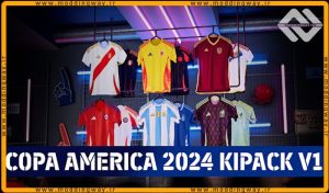 کیت پک Copa America 2024 v1 برای PES 2017