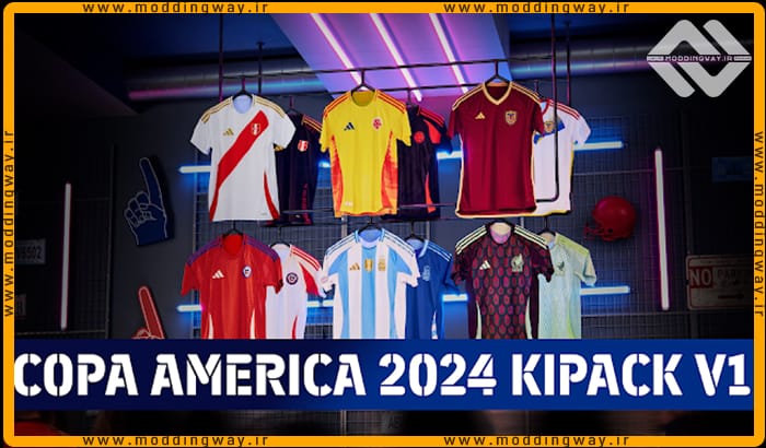 کیت پک Copa America 2024 v1 برای PES 2017