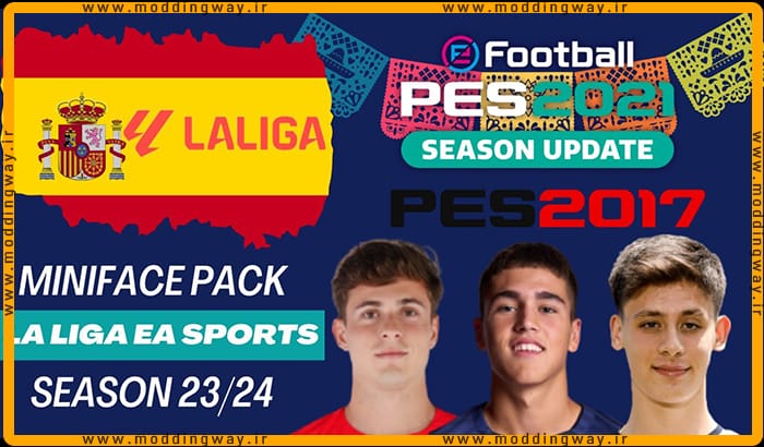 مینی فیس پک La Liga Season 2024 برای PES 2017