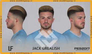 فیس جدید Jack Grealish برای PES 2017 - آپدیت 2 خرداد 1403