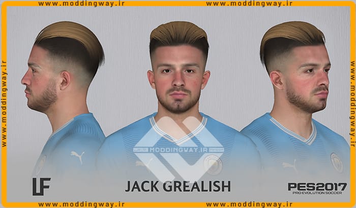 فیس جدید Jack Grealish برای PES 2017 - آپدیت 2 خرداد 1403