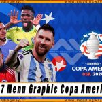 منو گرافیکی Copa America 2024 برای PES 2017