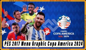 منو گرافیکی Copa America 2024 برای PES 2017