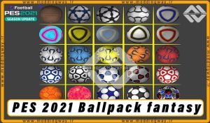 پک توپ Ballpack fantasy برای PES 2021