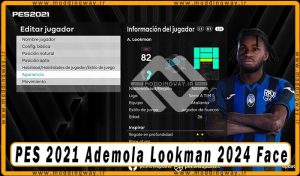 فیس Ademola Lookman برای PES 2021 - آپدیت 7 خرداد 1403