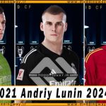 فیس Andriy Lunin برای PES 2021 - آپدیت 18 اردیبهشت 1403