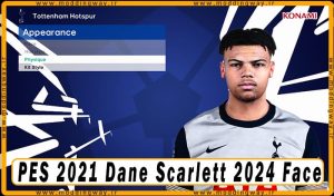 فیس Dane Scarlett برای PES 2021