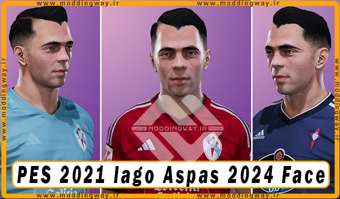 فیس Iago Aspas برای PES 2021