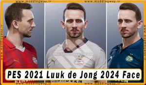 فیس Luuk de Jong برای PES 2021
