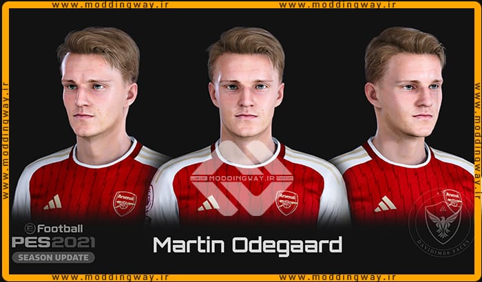 فیس Martin Odegaard برای PES 2021 - آپدیت 15 اردیبهشت 1403