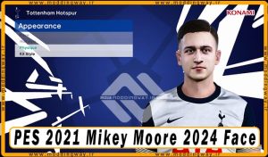 فیس Mikey Moore برای PES 2021