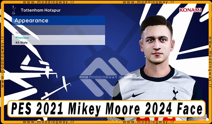 فیس Mikey Moore برای PES 2021