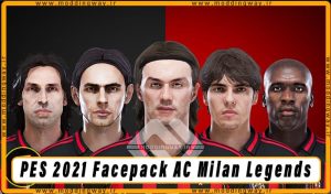 فیس پک AC Milan Legends برای PES 2021