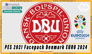 فیس پک Denmark EURO 2024 برای PES 2021
