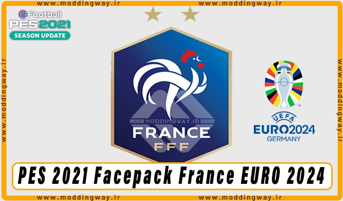 فیس پک France EURO 2024 برای PES 2021