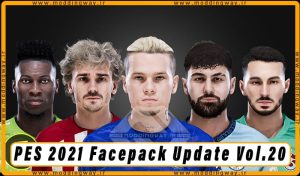 فیس پک Facepack Update Vol.20 برای PES 2021