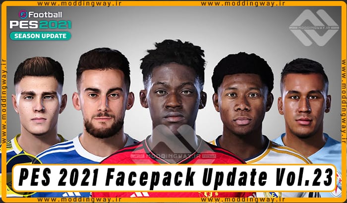 فیس پک Facepack Update Vol.23 برای PES 2021