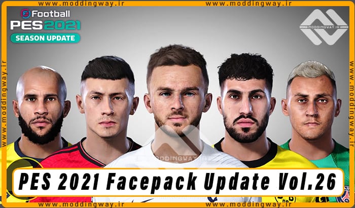 فیس پک Facepack Update Vol.26 برای PES 2021