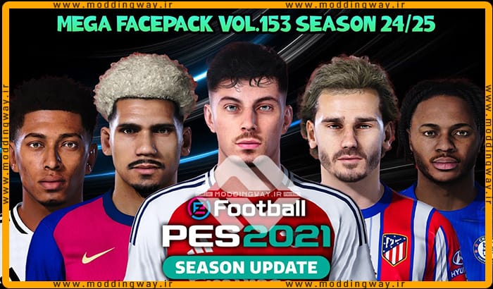 فیس پک new season 23/24 v153 برای PES 2021