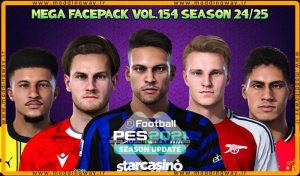 فیس پک new season 23/24 v154 برای PES 2021