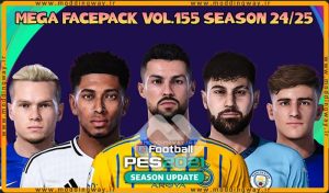 فیس پک new season 23/24 v155 برای PES 2021