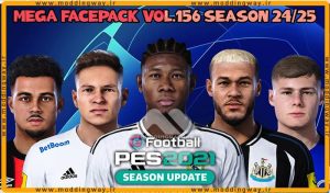 فیس پک new season 23/24 v156 برای PES 2021