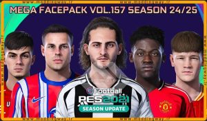 فیس پک new season 23/24 v157 برای PES 2021