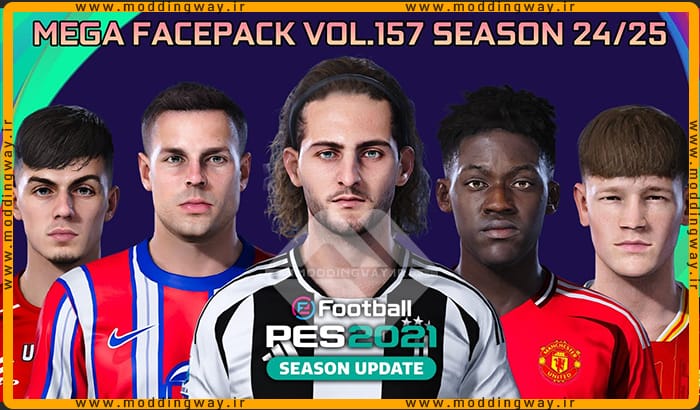فیس پک new season 23/24 v157 برای PES 2021