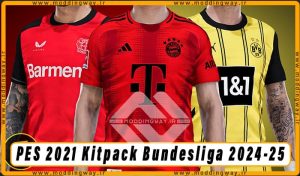 کیت پک Bundesliga 2024/25 برای PES 2021