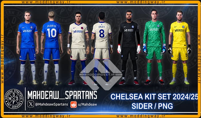 کیت پک 2024 Chelsea FC برای PES 2021