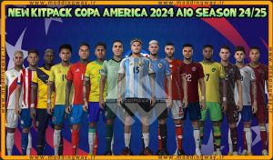 کیت پک Copa America 2024 برای PES 2021