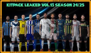 کیت پک Leaked & Official 2024 v13 برای PES 2021