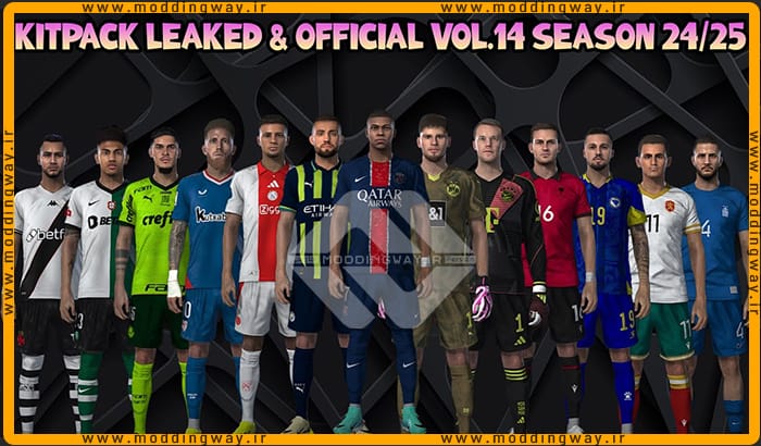 کیت پک Leaked & Official 2024 v14 برای PES 2021