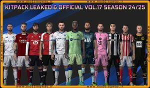 کیت پک Leaked & Official 2024 v17 برای PES 2021